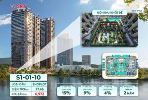 shoplot khối đế s1.01.10, diện tích 77,46m sky m