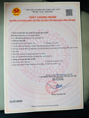 bán nhà mặt phố đồng sỹ nguyên, khu du lịch phong nha - kẻ bàng