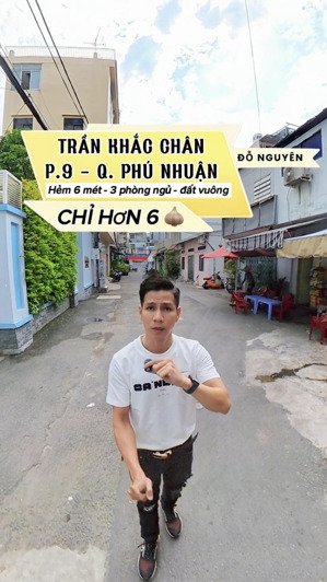 hẻm 6m phú nhuận - nhà đẹp - 3 phòng ngủ - khuôn đất vuông - không lộ giới - chỉ hơn 6 t.oii