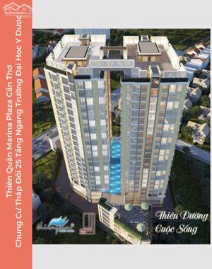 Căn hộ 2 phòng ngủ - Chung Cư Thiên Quân Marina Plaza Cần Thơ