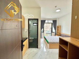 cho thuê căn hộ studio ban công lê quang định, bình thạnh tòa nhà mới - hầm xe - thang máy - bảo vệ