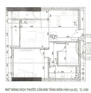 bán ch viva plaza nguyễn lương bằng q7, 2pn 1wc giá 3.3 tỷ. lh em trang