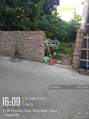 chính chủ bán đất 73.5m² đông ngàn, đông anh cách cầu đông trù 500m, đường 3m, giá 95tr/m²