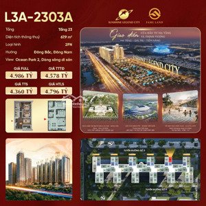 bán căn hộ 2pn 2wc tại sunshine legend city, hướng đb-đn với giá chỉ từ 6x tr/m2