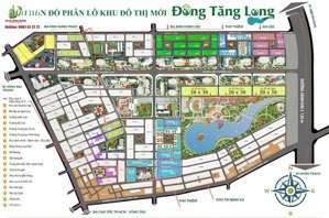 bán đất đông tăng long 100m2 đường 16m đối diện shophouse khu buôn bán sầm uất