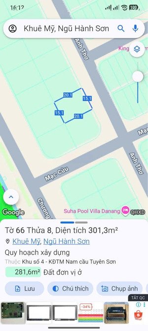cho thuê kho, nhà xưởng tại lô 16-b1.2, kđt nam cầu tuyên sơn, 15 triệu vnd, 300m2