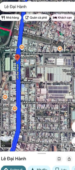 đất chính chủ mặt tiền lê đại hành giá đầu tư