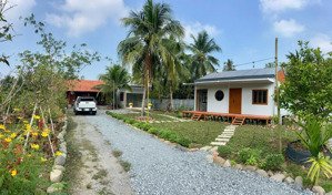 nhà vườn 1.132m² mặt tiền 20m 2 căn nhà sẵn sau chợ tân huề đông 4,85 tỷ.