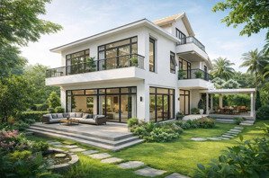 bán biệt thự song lập mimosa ecopark bàn giao hoàn thiện mặt ngoài giá 38 tỷ