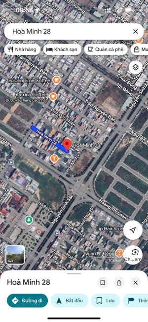 Đất MT đường Hoà Minh 28, ngay góc Ngã 4 Nguyễn Sinh Sắc & Hoàng Thị Loan