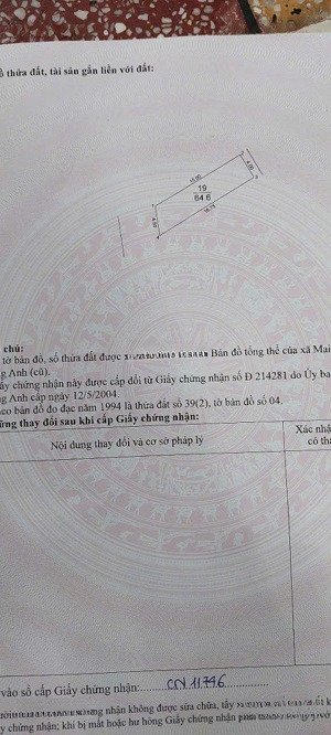 chính chủ nhờ bán mảnh đất trục chính kinh doanh hót.
địa chỉ: trục chính thôn thái bình - xã đông