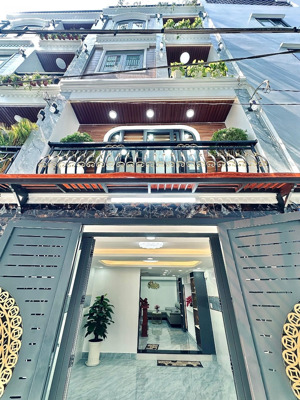 bán nhà mới xây 5 tầng gò vấp gần emart phan huy ích .hẻm ô tô đỗ cổng. giá 6 tỷ 580