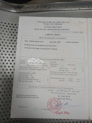 bán nhà 8,8x22 hẻm 7m quang trung phường 8 gò vấp