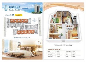 bán căn hộ 2pn, tầng cao, view thoáng toà hudbuilding nha trang. sở hữu lâu dài