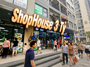 vốn 3 tỷ - lãi 85 triệu/tháng - shophouse khối đế tại vinhomes smart city - sổ đỏ lâu dài