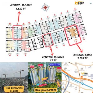 cập nhật giá 2pn bcons solary tháng 3/2026 sang nhượng từ 1,715 tỷ. giá cực mềm trong tại tphcm