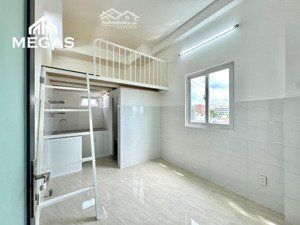 ** khai trương phòng gác cao, cửa sổ lớn - sẵn nội thất ** ngay cvpm quang trung