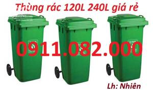 Khai xuân đầu năm cung cấp thùng rác giá rẻ- thùng rác 120l, 240l 660l giá rẻ- lh 0911082000