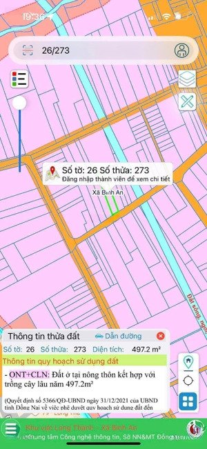 bán đất long đức long thành 497m2, 100m2 thổ cư, gần sân bay, đường nhựa xe ben, 5 tỷ 700