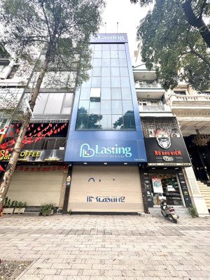 cho thuê nhà mp trần duy hưng - cầu giấy. dt 100m x 7 tầng. mt 5.5m. lh 