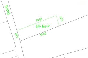 chính chủ bán đất đấu giá ứng hòa, siêu phẩm f0, dt 95m2, mặt tiền hậu 5m, giá chưa đến 2ty