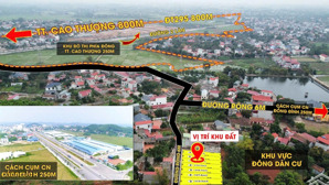 chính chủ bán lô đất 110m2 tại trung tâm thị trấn cao thượng, giá chỉ 740tr 