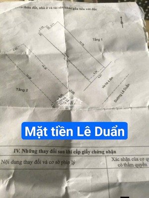 nhà 2 tầng mặt tiền lê duẩn. vị trí kinh doanh vip
s= 69m2 ngang 4.5m. giá cần tiền chỉ 15ty