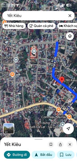 Ngộp! Bán đất thổ cư hẻm Yết Kiêu - Phường 1 Bảo Lộc giá 1,5 tỷ bán gấp