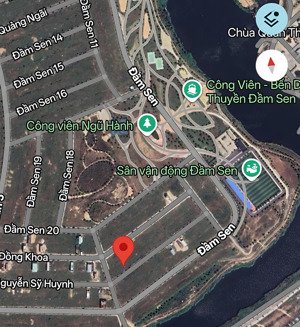 bán đất đầm sen nam hoà xuân gần công viên b2.116 lô 8x đông nam giá 5ty550. lh: 