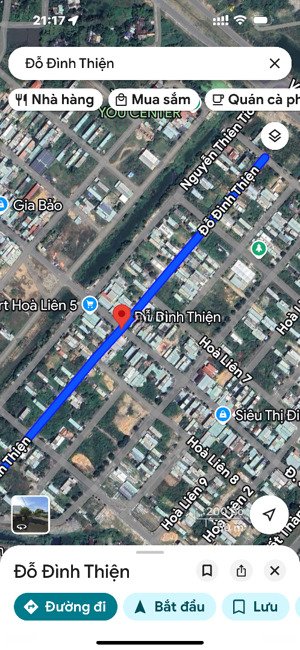 bán lô đường 5.5m hoà liên 5 - đỗ đình thiện - phường liên chiểu