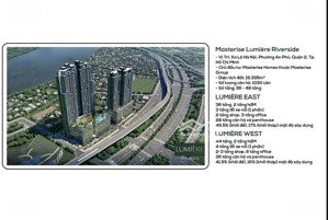 shophouse lumiere riverside vị trí đẹp, 1 trệt, 2 lầu, 33 tỷ