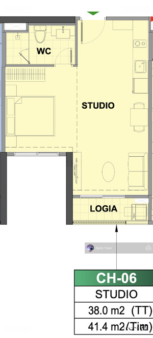 chủ gửi bán căn studio the london, có thể ngăn thành 1pn , giá đầu tư, dễ thanh khoản