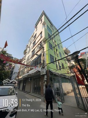 sốc chủ nhà giảm 800tr nhà 7 tầng dòng tiền tốt chỉ 19,2ty, trung tâm hà đông,lô góc,view hồ