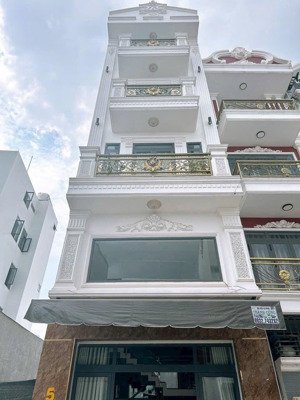 nhà đẹp 5 tầng dt 4x15m 5pn 6wc p.thờ, 2 sân thượng trước sau lk 4-5 bình hưng hòa bình tân, 6,1tỷ