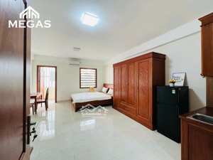 cho thuê studio 1n1k ban công - đầy đủ nội thất mới ngay nguyễn khang, thành thái, cầu giấy