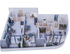 căn hộ cao cấp meridian 3pn - dualkey vừa ở vừa cho thuê view pháo hoa đà nẵng downtown