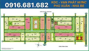 nền nhà phố đường 20m dt: 6x23 giá 65tr/m kdc vạn phát hưng