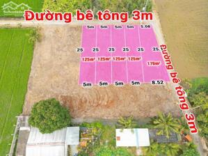 Bán nền thổ cư 5x25 mt đan 3m cách QL1A chỉ 1km thuộc Ấp 4 Nhựt Chánh, Bến Lức, Long An