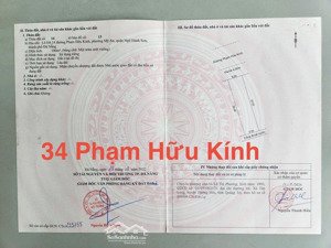 chủ cần bán cặp phạm hữu kính 30 tỷ 10x20=200m2 sát sông