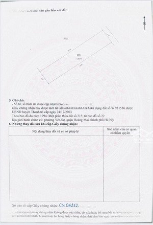 yên duyên,đât đẹp,dt 128m2,mt 5m. sổ đỏ nét. giá chào 16.8t