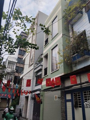 chdv 4 tầng - cách mạng tháng 8 - thang máy - 66m2 - 2 mặt hẻm kinh doanh - dòng tiền 40tr/th