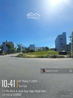 bán lô góc đẹp 2 mặt tiền đường đạm phương và phi bình 4 - đà nẵng