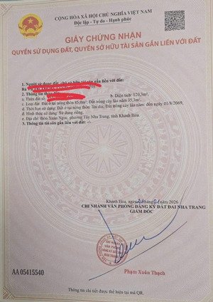 cực đẹp lô góc hòn thơm xuân ngọc, phường tây nha trang 120,3m2 ngang rộng 6m - giá 2,45 tỷ