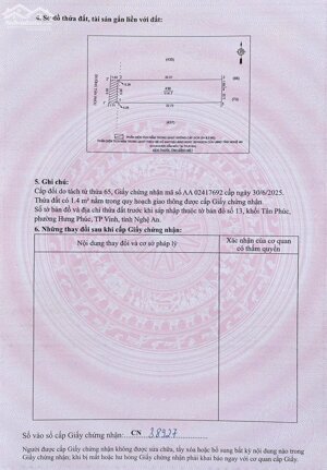 ️️️Mặt đường TÂN PHÚC , phường HƯNG PHÚC Tp .Vinh