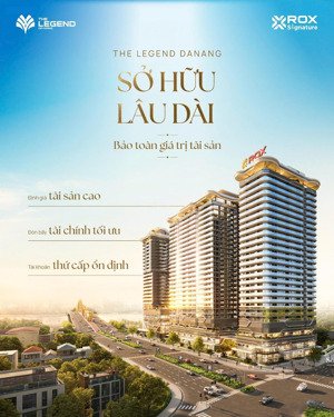 những căn cuối cùng the legend da nang sổ hồng lâu dài |căn góc trực diện sông hàn| chiết khấu 10%