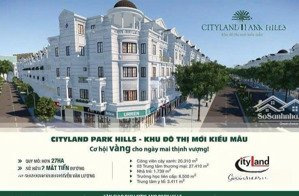 bán nhà phố có hầm cityland park hills. hoàn thiện có thang máy. giá chốt 22.5 tỷ