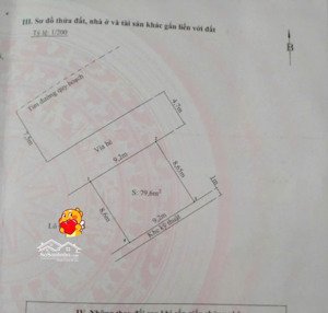 đất tuyến 3 lê hồng phong dt 80m2 ngang 9,2m đường 25m vỉa hè gần 5m giá: 122tr/m có tt