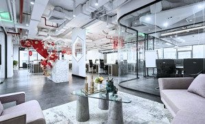 550m2 cắt nhỏ từ 100m2 giá 240k/m2/th setup sẵn nội thất như hình tại vinaconex tower láng hạ