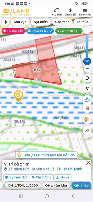 hailongreal: mặt tiền nguyễn bình, nhà bè, giá: 37ty, dt:1420m2, thổ 585m2, có showroom 10x50m+ kho