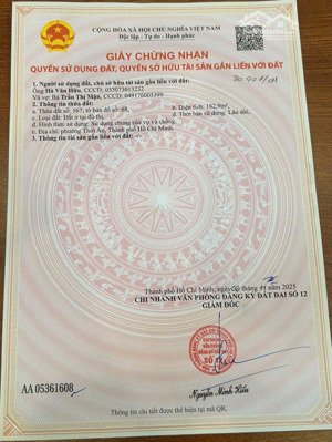 bán đất 182.9m² thới an q12, sổ hồng riêng, khu dân cư hiện hữu